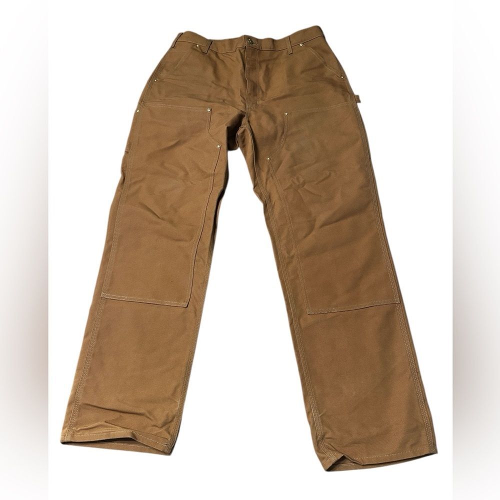 Carhartt B01 BRN Double Knee Duck Work Pants Men’s 38x34 Made USA